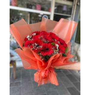 KIRMIZI GERBERA BUKETİ